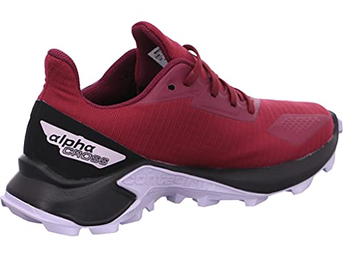 Salomon Alphacross Blast Climasalomon Waterproof (impermeable) unisex-niños Zapatos de trail running, Violeta (Plum Caspia/Black/Purple Heather), 40 EU