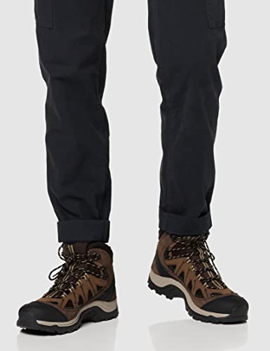 Salomon Authentic Gore-Tex (impermeable) Hombre Zapatos de trekking, Marrón (Black Coffee/Chocolate Brown/Vintage Kaki), 46 EU