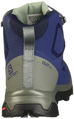 SALOMON Shoes Outline Mid GTX B, Zapatillas de montaña Hombre, Multicolor (Medieval Blue/Castor Gray/Green Mil), 41 1/3 EU