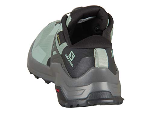 SALOMON Shoes X Raise GTX, Zapatillas de Trekking Mujer, Multicolor (Green Milieu/Black/Magnet), 44 EU