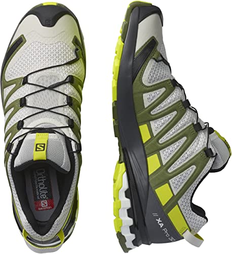 SALOMON Shoes XA Pro 3D v8, Zapatillas de Running Hombre, Lunar Rock/Evening Primrose/Olivine, 42 2/3 EU