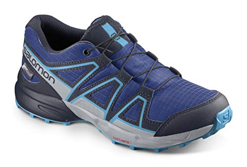 Salomon Speedcross Climasalomon Waterproof (impermeable) Junior unisex-niños Zapatos de trail running, Azul (Surf The Web/Navy Blazer/Ethereal Blue), 38 EU