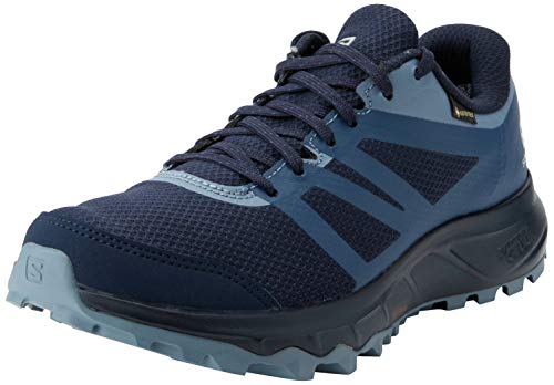 Salomon Trailster 2 Gore-Tex (impermeable) Mujer Zapatos de trail running, Azul (Navy Blazer/Sargasso Sea/Flint Stone), 44 EU