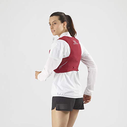 Salomon Womens Sense Pro 5 Set Running Hydration Vest, Red Chili/Ebony, Medium