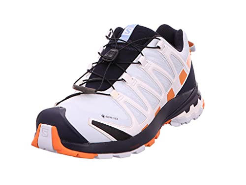 Salomon XA Pro 3D V8 Gore-Tex (impermeable) Mujer Zapatos de trail running, Azul (Plein Air/Marmalade/Night Sky), 39 1/3 EU