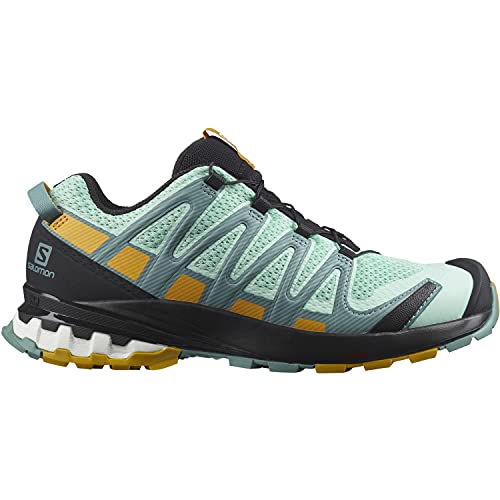 Salomon XA Pro 3D V8 Mujer Zapatos de trail running, Verde (Yucca/Trellis/Arrowwood), 36 EU