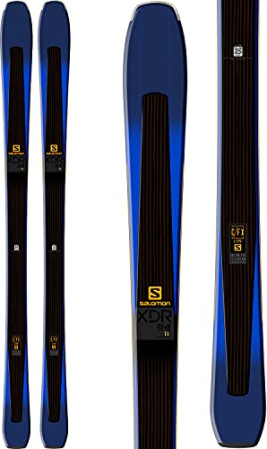 Salomon XDR 84 Ti Skis Black/Dark Blue/Saffron Mens Sz 186cm