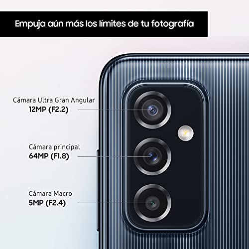 SAMSUNG Galaxy M52 5G - Teléfono móvil, Android, Smartphone, 128 GB, Negro, Versión ES