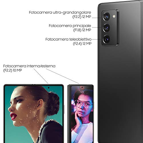 Samsung Galaxy SM-F916B 19,3 cm (7.6") 12 GB 256 GB 5G USB Type-C Negro Android 10.0 4500 mAh Galaxy SM-F916B, 19,3 cm (7.6"), 12 GB, 256 GB, 12 MP, Android 10.0, Negro