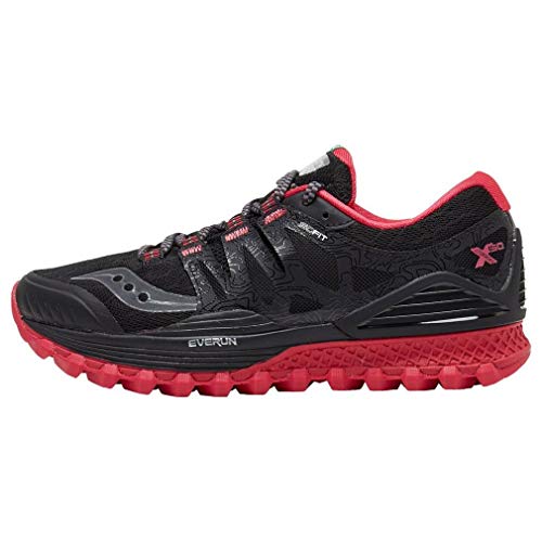 Saucony Women Xodus ISO Trail Running Shoe Running Shoes Black - Red 4