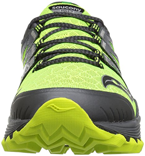 Saucony Zapatillas de Correr de Montaña para Hombre Xodus ISO., Verde (Cotton/Grey), 7,5 D(M) US