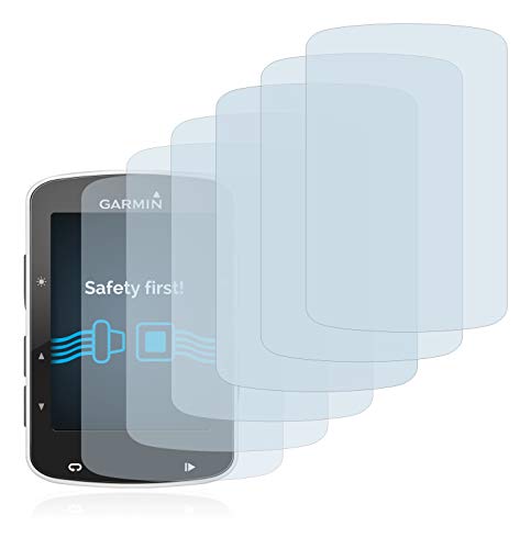 savvies Protector Pantalla Compatible con Garmin Edge 520/820 (6 Unidades) Película Ultra Transparente