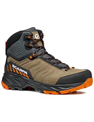 Scarpa Schuhe Rush Trek GTX Men - Zapatillas para hombre, talla 43,5, color marrón y naranja
