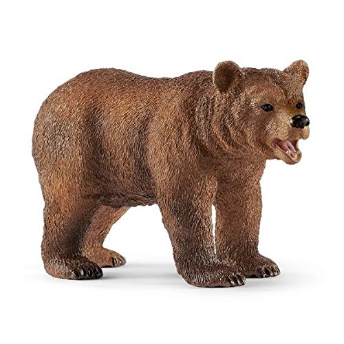 Schleich - Figura de mamá Grizzly con Oso Wild Life 42473, Multicolor