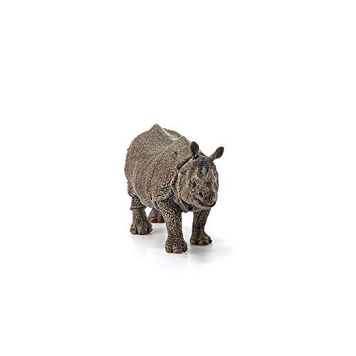 Schleich- Figura Rinoceronte Indio, 6,7 cm