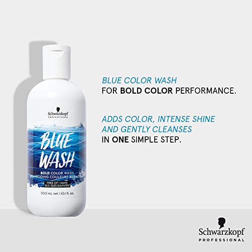 Schwarzkopf Bold Color Wash Champú de Color Azul - 300 ml