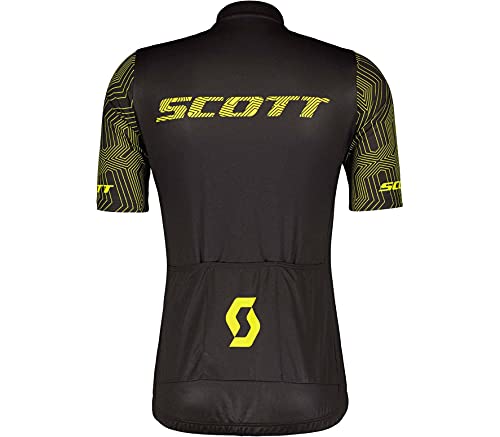 Scott RC Team 10 2022 - Maillot de ciclismo (corto), color negro y amarillo