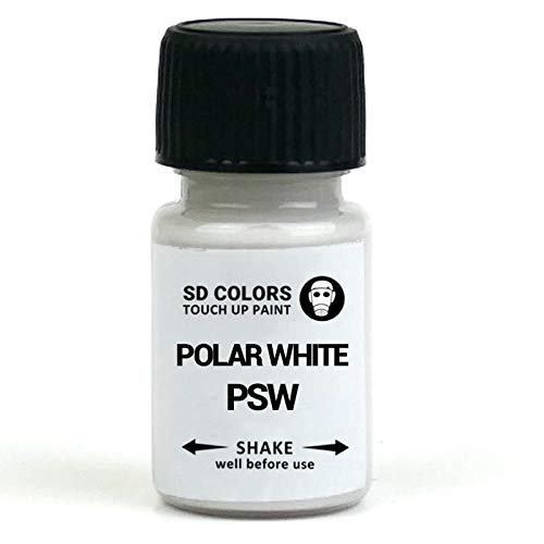SD COLORS Polar White PSW - Pintura para retocar (8 ml), color blanco