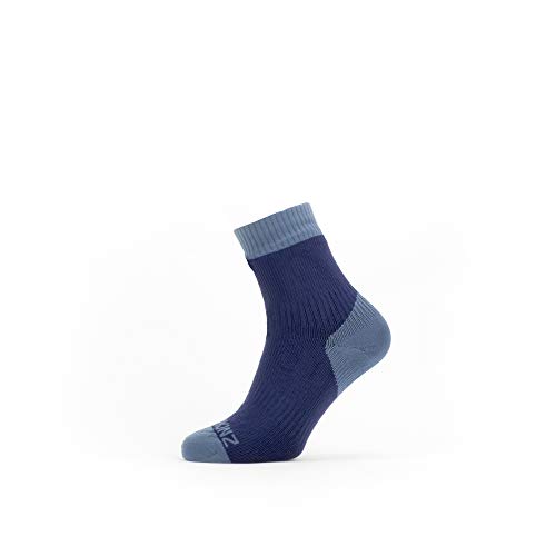 Seal Skinz Waterproof Warm Weather Ankle Length Sock Calcetines, Unisex Adulto, Azul Marino, L