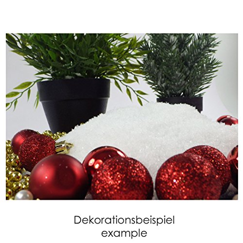 Sepkina Bolsa grande de 4 L de nieve artificial con purpurina para decoración de Navidad, cristales de hielo, polvo de nieve, 4 litros