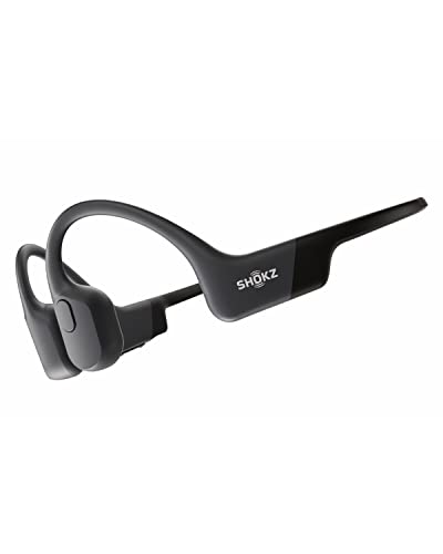 Shokz OpenRun, Auriculares Conduccion Osea Auriculares Inalambricos Deportivos con Bluetooth 5.1, Comodidad Open-Ear, Impermeable IP67,para Running Ciclismo