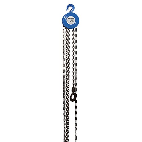 Silverline 633705 - Polipasto manual de cadena (1.000 kg/elevación máxima 2,5 m)