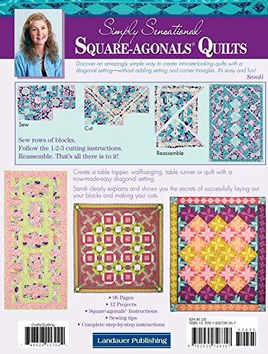 Simply Sensational Square-agonals® Quilts: No Math! No Cutting or Setting Triangles! Turn Easy-Stitched Blocks into Stunning Diagonal Designs