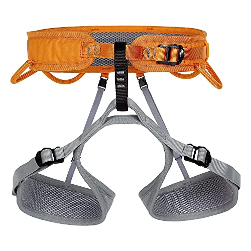 Singing Rock Arnés de escalada Ray – Cinturón de asiento, color: naranja/gris, tamaño: XS