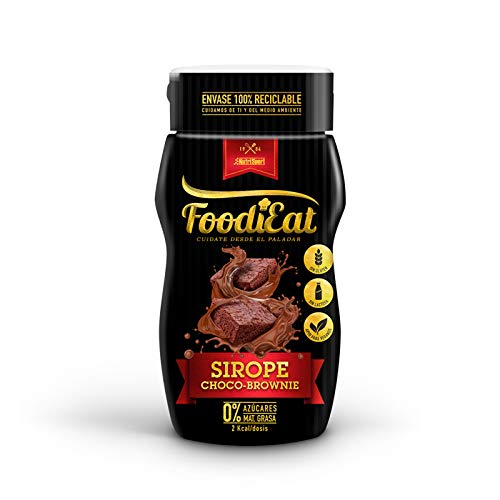 Sirope Nutrisport Choco Brownie 300 GR 0% azúcares y 0% materia grasa.