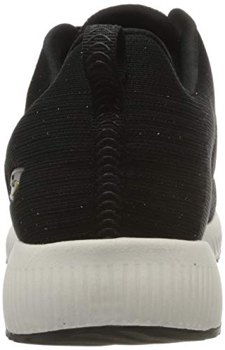 Skechers Bobs Squad-Total Glam, Zapatillas Mujer, Negro (BKMT Black and Multi Engineered Knit), 39 EU