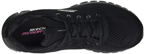 Skechers Graceful-Get Connected, Zapatillas Mujer, Negro (BBK Black Mesh), 36 EU