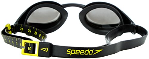 Speedo Fastskin Elite Mirror Gafas de Natación, Unisex Adulto, Negra/Gris, Talla Única