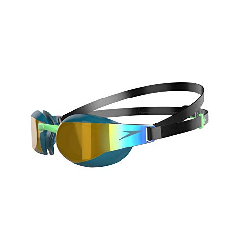 Speedo Fastskin Elite Mirror Gafas de natación, Unisex adulto Plain Moulded - Gorro de natación, tamaño único, color negro