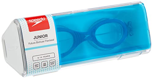 Speedo Futura Biofuse Flexiseal Gafas Natación Infantil para Piscina, Color Azul/Violeta, Talla unica