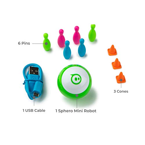 Sphero Mini Verde: Esfera robótica controlada por una aplicación juguete para el aprendizaje y programación en STEM, apto para mayores de 8 años