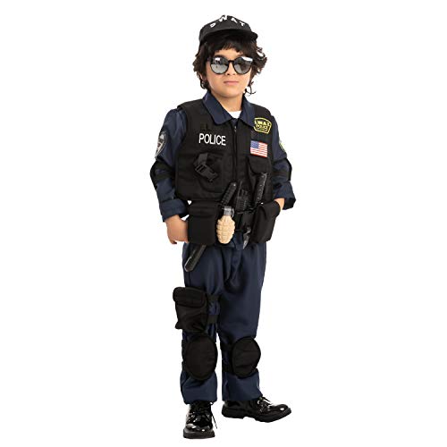 Spooktacular Creations Police SWAT Costume for Kids Halloween Cosplay, S.W.A.T. Police Officer (Toddler( 3- 4yrs ))