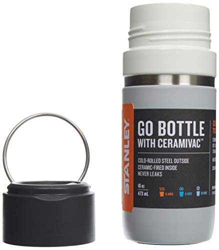 Stanley Ceramivac GO Bottle 0.7 Liter Granite Ceramivac™ Finished 18/8 Stainless Steel Double-Wall Vacuum Insulation Leakproof Packable Car Cup Compatible Dishwasher Safe Unbreakable
