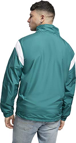 STARTER BLACK LABEL Half Zip Jacket Chaqueta calentadora, Verde Retro, Azul y Blanco, L para Hombre