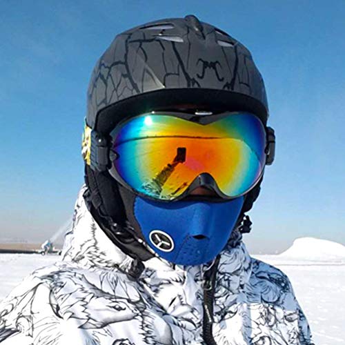 Stecto Casco de esquí para Hombre y Mujer, Casco de Snowboard Ajustable Ultraligero, Casco de esquí Desmontable a Prueba de Golpes, Gafas de esquí compatibles para Esquiar, Patinar