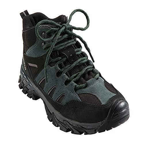 Stepace Cordones Redondos para Botas de Senderismo y Montaña, Trekking Zapatos, 15 Colores, 100-180cm, 5.5mm Diámetro Dark green-120