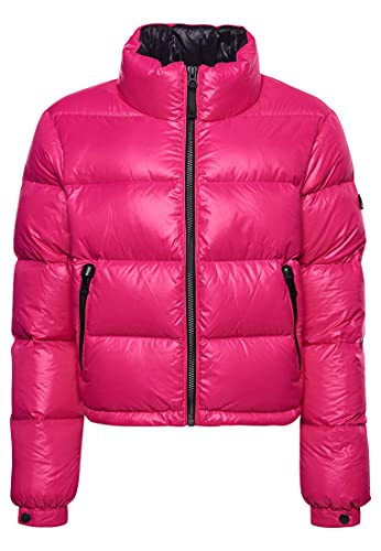 Superdry Alpine Luxe Down Jacket Chaqueta, Cabaret Pink, L para Mujer
