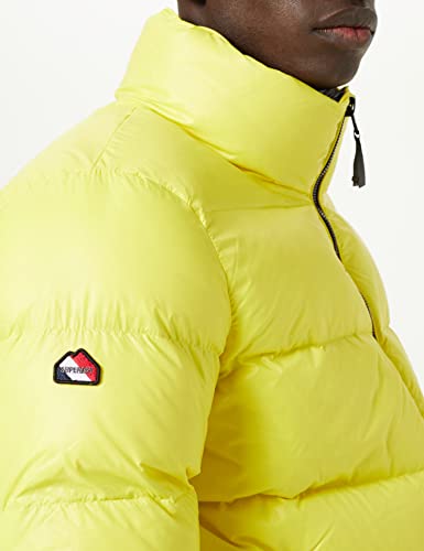 Superdry Alpine Luxe Down Jacket Chaqueta, Citrus Zest, M para Hombre