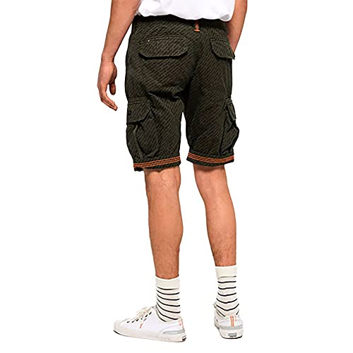Superdry Core Cargo Lite Short Pantalones Cortos, Verde (Olive AOP Q2v), 48 (Talla del Fabricante: 30) para Hombre
