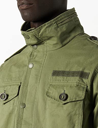 Superdry Field Jacket Chaqueta, Verde Fatiga, S para Hombre