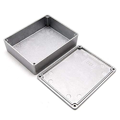 SUPERTOOL Caja de aluminio fundido a presión, impermeable, para recinto externo, para exteriores (1 unidades-1590G 100 x 50 x 26 mm)