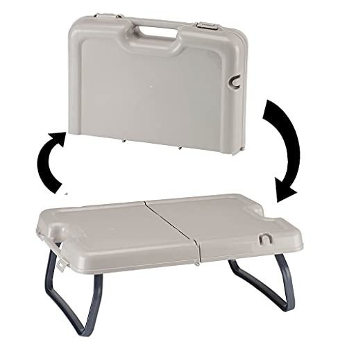 Tanmo Caja de almacenamiento de mesa plegable multifuncional senderismo picnic escritorio mini portátil