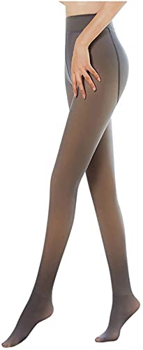 Taotuo Leggings para Mujer,Leggins Termicos Mujer con Grueso Forro Polar TranslúCidos Pantalones De Control del Vientre Cintura Alta,Adecuado para MayoríA Las Mujeres (Negro, Grueso-220g)