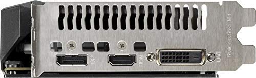 Tarjeta gráfica ASUS TUF Gaming NVIDIA GeForce GTX 1650 OC Edition PCIe 3.0, 4GB GDDR6, HDMI, DisplayPort, DVI-D, 1 Conector de 6 contactos, Resistencia al Polvo IP5X, Lubricante de Grado Espacial