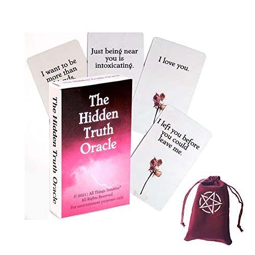 Tarot del Oráculo de la Verdad Oculta,The Hidden Truth Oracle Tarot,with Bag,Deck Game