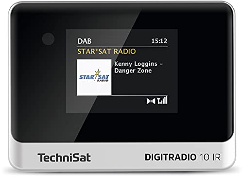 TechniSat DIGITRADIO 10 IR - DAB+ y Adaptador de Radio por Internet (WLAN, Pantalla a Color, Bluetooth, Mando a Distancia, Despertador, Idóneo para Actualizar los Sistemas Hi-Fi Existentes) Negro/Plat